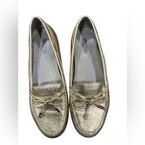 Michael Kors Metallic Gold Loafers